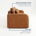 Ver imagem 2 de Sofá Cama 2 Lugares Retrátil e Reclinável 196cm Montreal