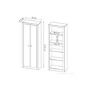 Ver imagem 3 de Estante de Escritório ME4105 c/ 2 Portas Branco - Tecno Mobili