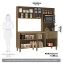 Ver imagem 2 de Cozinha Compacta 182,10cm 8 Portas e 2 Gavetas sem Tampo sem Fundo 354 Luciane Móveis
