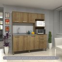 Ver imagem 1 de Cozinha Compacta 182,10cm 8 Portas e 2 Gavetas sem Tampo sem Fundo 354 Luciane Móveis