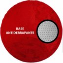 Ver imagem 4 de Tapete Redondo 1,00m Quarto Sala Escritório Pelo Macio.:vermelho