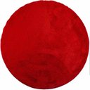 Ver imagem 1 de Tapete Redondo 1,00m Quarto Sala Escritório Pelo Macio.:vermelho