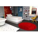 Ver imagem 2 de Tapete Redondo 1,00m Quarto Sala Escritório Pelo Macio.:vermelho