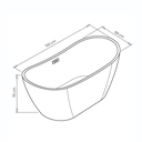 Ver imagem 3 de Banheira de Imersão Oval Mavie Ouro Fino 150x75cm em Gel Coat Terracota