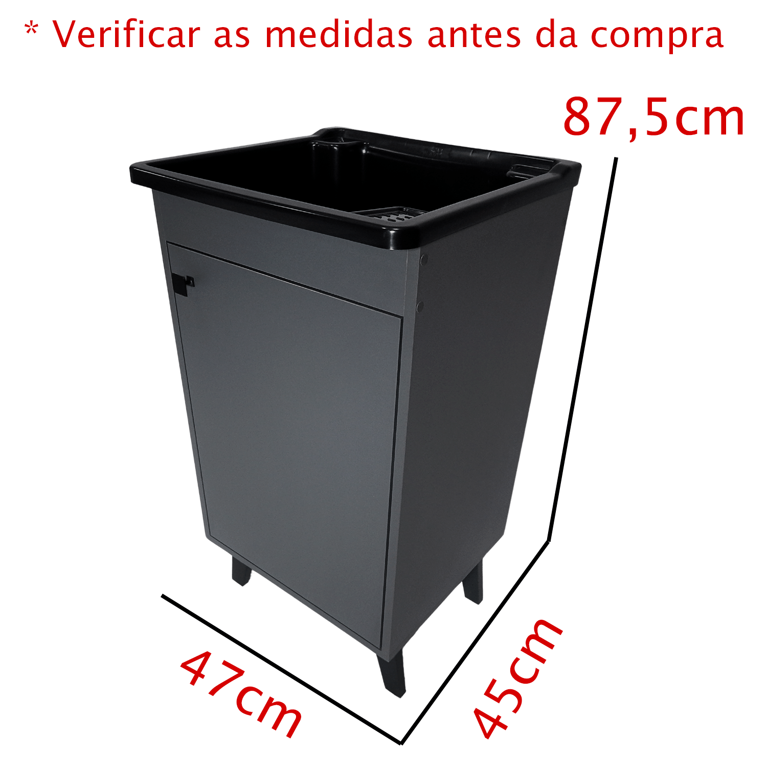 Gabinete Premium Retrô + Tanque 26l Área de Serviço Lavanderia - 3