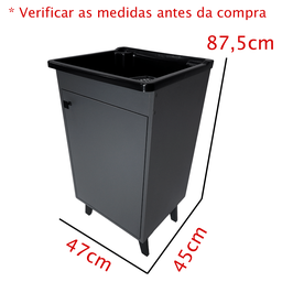 Gabinete Premium Retrô + Tanque 26l Área de Serviço Lavanderia - 3