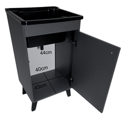 Gabinete Premium Retrô + Tanque 26l Área de Serviço Lavanderia - 4