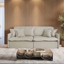 Ver imagem 1 de Sofá Retrátil e Reclinável Iris 2,20m Linho