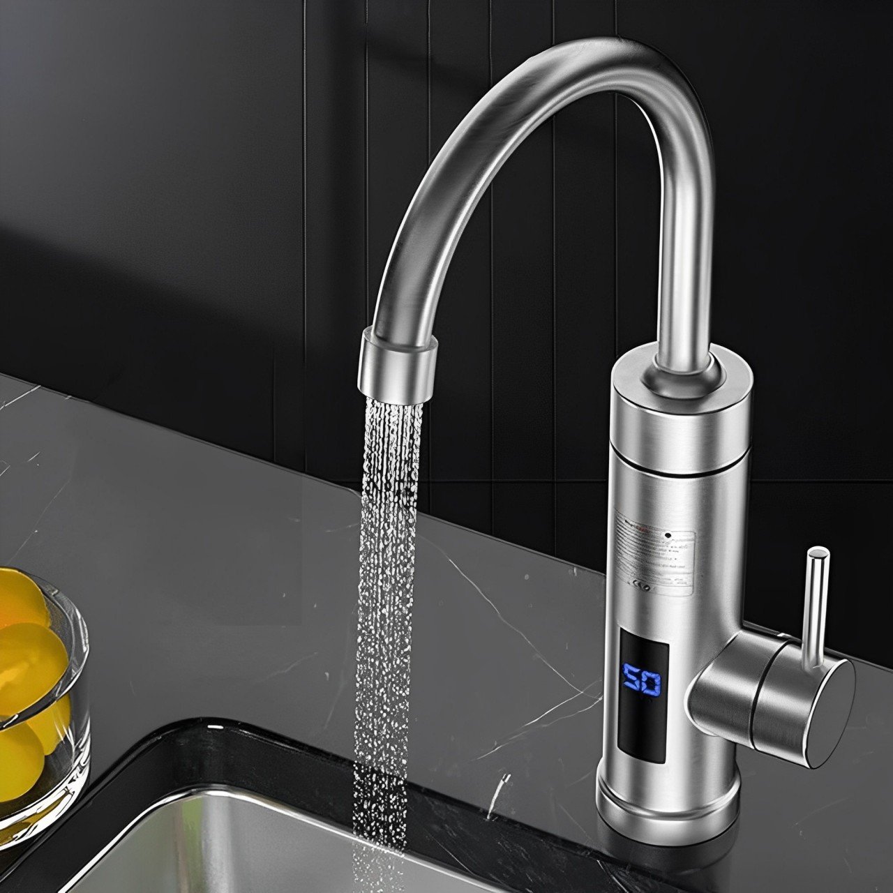 Torneira Elétrica 220v Monocomando Giratória com Misturador Quente e Fria - 4