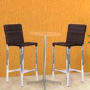 Ver imagem 4 de Banqueta Alta para Cozinha Bar em Alumínio e Fibra - Pedra Ferro