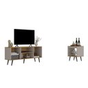 Ver imagem 4 de Conjunto Sala de Estar Tóquio 2 Peças Rack para TV e Mesa Apoio Cor Arenas/Lamina Mel C00D1350MA12