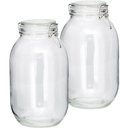 Ver imagem 1 de Kit 5 Potes de Vidro Hermético Tampa Vedação Conserva 3,1l