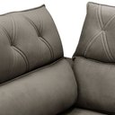 Ver imagem 5 de Sofá 3 Lugares Retrátil Reclinável Chaise Esquerdo 258cm Bergen F04 Veludo Marrom Claro - Lyam Decor
