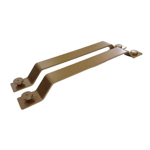 Puxador de Porta Sobrepor Zen Nord - Dourado Fosco
