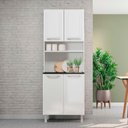 Ver imagem 3 de Paneleiro Armário de Cozinha Aço 70cm com 4 Portas Multimóveis Cr20525 Branco