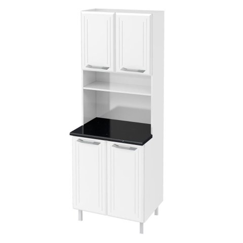 Paneleiro Armário de Cozinha Aço 70cm com 4 Portas Multimóveis Cr20525 Branco
