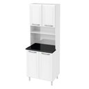 Ver imagem 1 de Paneleiro Armário de Cozinha Aço 70cm com 4 Portas Multimóveis Cr20525 Branco