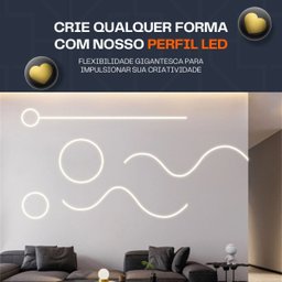 Perfil de Led Flexível Sobrepor 2 Metros Ip68 Uso Externo - 6