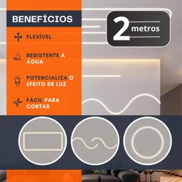 Perfil de Led Flexível Sobrepor 2 Metros Ip68 Uso Externo - 4