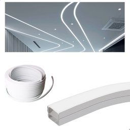 Perfil de Led Flexível Sobrepor 2 Metros Ip68 Uso Externo - 1