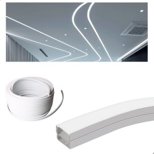 Perfil de Led Flexível Sobrepor 2 Metros Ip68 Uso Externo