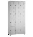Ver imagem 1 de Armário Roupeiro de Aço Vestiário Academia 12 Portas Locker Cinza