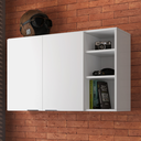 Ver imagem 6 de Armário de Parede Aéreo Cozinha Organizador Quarto Multiuso Lavanderia Supenso Superior Embutido Ópe
