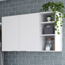 Ver imagem 3 de Armário de Parede Aéreo Cozinha Organizador Quarto Multiuso Lavanderia Supenso Superior Embutido Ópe