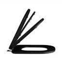 Ver imagem 7 de Assento Poliester Soft Close Carrara Preto Fosco para vaso Deca