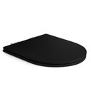 Ver imagem 1 de Assento Poliester Soft Close Carrara Preto Fosco para vaso Deca