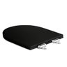 Assento Poliester Soft Close Carrara Preto Fosco para vaso Deca - 6