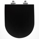 Ver imagem 5 de Assento Poliester Soft Close Carrara Preto Fosco para vaso Deca