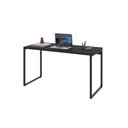 Ver imagem 3 de Mesa Office 135X60X75Cm Preto Ônix / Est.Preta