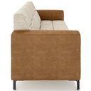 Ver imagem 6 de Sofá 2 Lugares Sala Living Industrial 160cm Senna K01 Couríssimo Whisky Linho Champanhe - Lyam