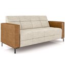 Ver imagem 1 de Sofá 2 Lugares Sala Living Industrial 160cm Senna K01 Couríssimo Whisky Linho Champanhe - Lyam