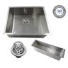 Pia Cuba De Inox 50 X 40 Quadrada Area Gourmet Embutir ou Sobrepor + Escorredor AJL STORE - 1