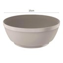 Ver imagem 3 de Kit 6 Saladeiras Bege Luna 3,5l Tigela Redonda para Restaurante 25cm Plástico ou