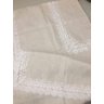 Toalha De Mesa Retangular Em Linho E Renda - Unidade Marfim - 3