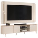 Ver imagem 2 de Rack para Sala com Painel para TV 75 pol Orgânico Harper D05 Off White - Lyam Decor