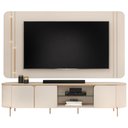 Ver imagem 3 de Rack para Sala com Painel para Tv 75 Pol Orgânico Harper D05 Off White - Lyam Decor