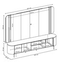 Ver imagem 4 de Rack para Sala com Painel para TV 75 pol Orgânico Harper D05 Off White - Lyam Decor