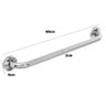 Alça de Apoio Barra 80cm Inox Acessibilidade Idoso Apoio Cadeirante Deficiente Banheiro Corredor Box - 5