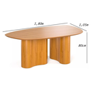 Ver imagem 5 de Conjunto Mesa Jantar Aracaju 180cm com 8 Cadeiras Allegra:linho Areia
