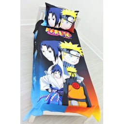 Jogo De Lençol Decorativo E Fronha Solteiro , Naruto Mod 1 Kit 2 pçs - 2