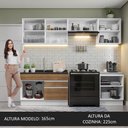 Ver imagem 7 de Armário de Cozinha Completa 260cm Branco/Rustic Glamy Madesa 04