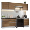 Ver imagem 3 de Armário de Cozinha Completa 260cm Branco/Rustic Glamy Madesa 04