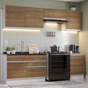 Ver imagem 1 de Armário de Cozinha Completa 260cm Branco/Rustic Glamy Madesa 04