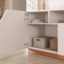 Ver imagem 2 de Estante TV 65 pol 240cm Sala de Estar Samanta Off White/Freijó C01 - D'Rossi