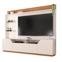 Ver imagem 6 de Estante TV 65 pol 240cm Sala de Estar Samanta Off White/Freijó C01 - D'Rossi