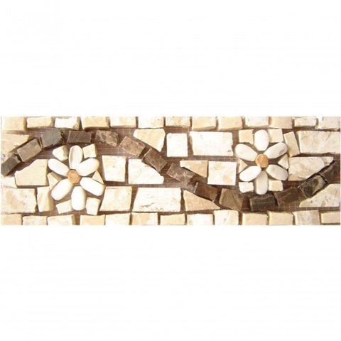 Faixa em Mosaico Fiorellino I - 10x30cm